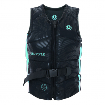 Ultra Session Neoprene Level 50 Womens Life Vest Black Teal Size 16