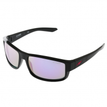 Arnette Boxcar Sunglasses Black Frame/Violet Mirror Lens