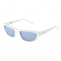 Arnette Lost Boy Sunglasses White Frame/Polarised Dark Grey Mirror Water