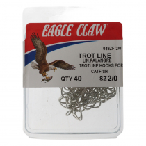 Eagle Claw 049Z Trot Line Hooks 2/0 Qty 40