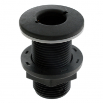 TruDesign Skin Fitting Comp Domed Black 1in BSP