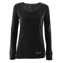 Fisherchick Te Moko Marlin Womens Long Sleeve Shirt Black L