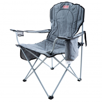 Coleman Deluxe Cooler Chair Wide Grey