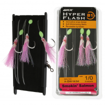 BKK Hyper Flash Flasher Rig B1 Smokin Salmon 1/0