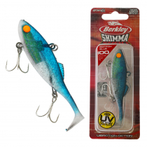 Berkley Shimma Shad Soft Bait Lure 100mm 20g Baitfish Blue