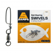 Sampo Swivel with Coastlock Snap 27kg Silver Qty 2