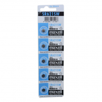 Maxell SR621SW Silver Oxide Button Cell Battery 5-Pack