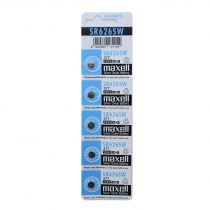 Maxell SR626SW Silver Oxide Button Cell Battery 5-Pack