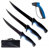 Mustad 3-Piece Knife Kit and Sharpener