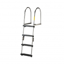 Garelick EEz-In Premium Folding Pontoon Transom Boarding Ladder 4