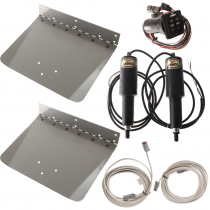 Lenco Standard Mount Trim Tab Kit with LED Switch 9x12in 12V