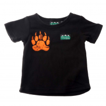 Ridgeline Paw Fleece Kids T-Shirt Size 6 Months Black/Blaze