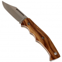 Whitby Slipjoint Knife with Clip Point Blade 2.5in Zebra Wood