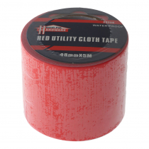 Handipak Waterproof Utility Cloth Tape Red 48mm x 5m