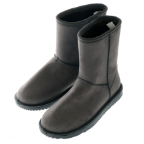 Mens Waterproof Slipper Boots Charcoal