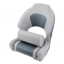 BLA Deluxe Sport Flip Up Boat Seat Light Grey/Grey