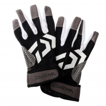 Buy Black Shag UPF50+ Fingerless Fishing Gloves Grey S/M online at