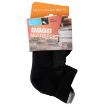 Icebreaker SS2022 Merino Multisport Light Micro Mens Socks Black XL