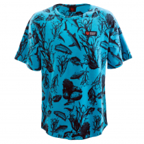Stoney Creek Bushlite Fish Camo Mens T-Shirt Blaze Blue