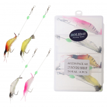 Holiday Shrimp Jig Tackle Pack Qty 4