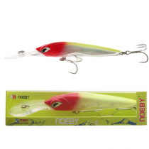NOEBY NBL Deep Diver Trolling Minnow Lure 180mm Red Head Chartreuse