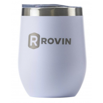 Rovin Stainless Steel Cup with Lid 350ML White