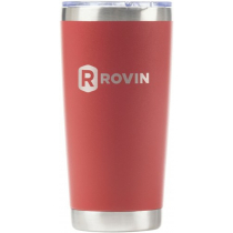 Rovin Stainless Steel Cup with Push Lid 590ML Maroon