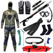 Immersed Wraith Neoprene Camo Spearfishing Wetsuit 5mm 2pc 2XL