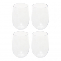 Everclear Tritan Shatterproof Stemless Wine Glass 590ml Qty 4