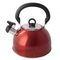Campfire Stainless Steel Whistling Kettle 2.5L Red