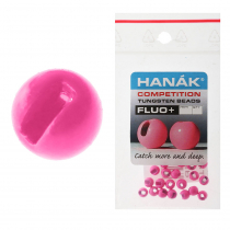 HANAK Competition FLUO+ Tungsten Beads Qty 20 Hot Pink