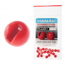 HANAK Competition FLUO+ Tungsten Beads Qty 20 Red