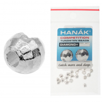 HANAK Competition DIAMOND+ Tungsten Beads Silver 2.5mm Qty 20