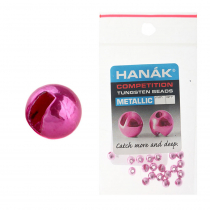 HANAK Competition METALLIC+ Tungsten Beads Dark Pink Qty 20