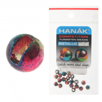 HANAK Competition METALLIC+ Tungsten Beads Rainbow Qty 20