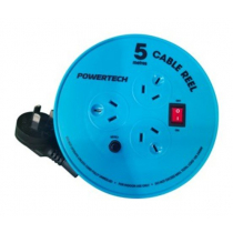 Powertech 3 Way Round Powerboard with 5m Extension Cord