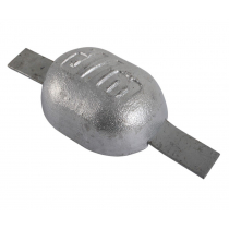 DLM Zinc Anode Block with Galvanised Strap 105x79x40mm