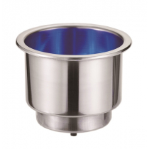 Stainless Steel Can Holder with Blue LEDs