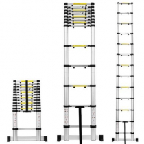 Heavy-Duty Aluminium Telescopic Ladder 3.2m