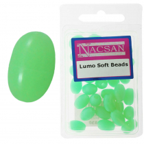 Nacsan Soft Fishing Beads Lumo Green