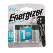 Energizer Max Plus AAA Alkaline Battery 6-Pack
