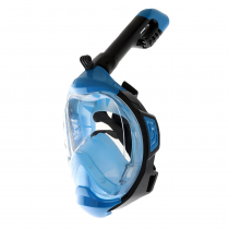 AquaMonde Full Face Snorkel Mask S/M Black/Blue
