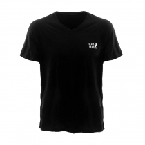 Black Shag Merino V-Neck Mens Thermal T-Shirt