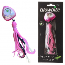 Glowbite Grumpy Squid Slider Lure 100g Pink