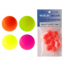 Wild Blue Tackle Trace Float Ball 18mm Qty 10