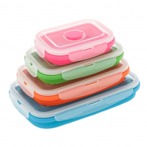 Collapsible Silicone Container Tub Set of 4
