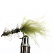 Black Magic Woolly Bugger Trout Fly Olive Size B04
