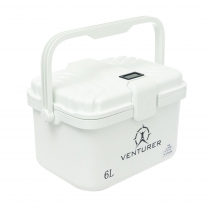 Venturer 6-Pack Premium Chilly Bin Cooler with Ice Pack and Thermometer 6L White