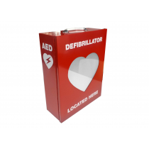 Defibrillator Metal Cabinet Red