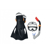 Bestway Spark Wave Mask Snorkel and Fins Set Black Small